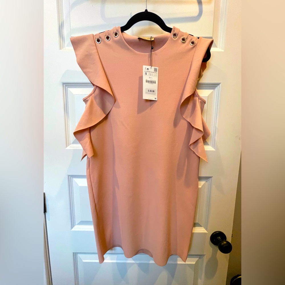 Zara Frill Sleeve Dress